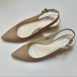 Anne Klein iflex heels | Women’s shoe size 8.5M | Beige/Cream colored |Leather